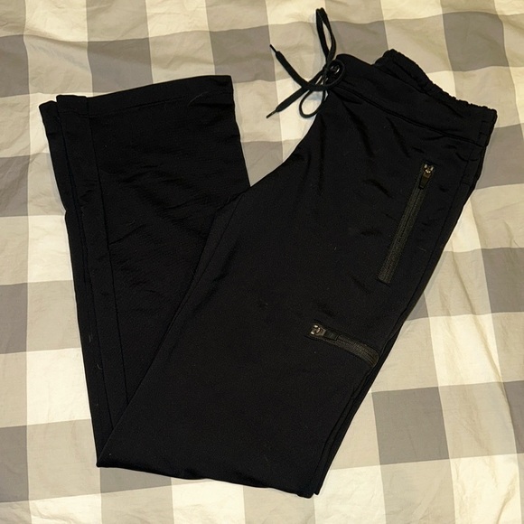 💜THEORY 💜Black Drawstring Pants with Zipper Pockets - Picture 2 of 4